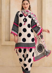 Polka Dotted Farshi Salwar Suit set