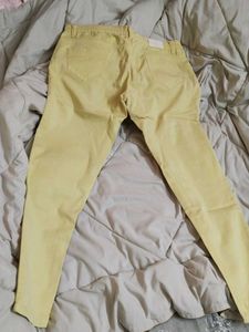 Yellow Denim Jeans (SIZE-40)