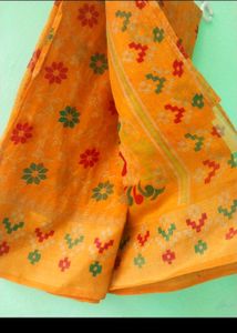 Branded Crepe &amp;cotton Silk Saree