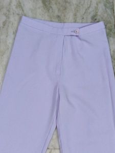 Lilac Wide Leg Trousers