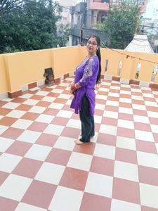 Beautiful Purple Embroidered Kurta