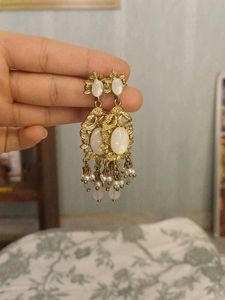 Elegant Gold-Tone Dangle Earrings