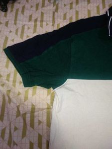 (Donation)Large Color Block Polo T-Shirt