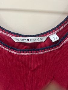 Tommy Hilfiger Red Ribbed Tank