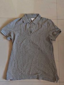 Comfortable Grey Polo T-Shirt