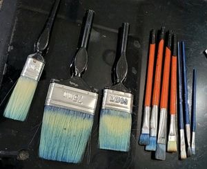 4Pack  Painting 3 &amp; Flat Brushes 4