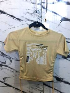 Yellow Graphic Print T-Shirt