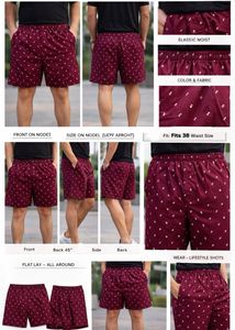 Maroon Patterned Casual Boxers