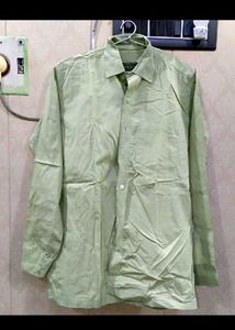 Light Green Men's Casual Shirt Pure Cotton