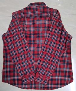 Red &amp; Blue Plaid Flannel Button-Down Shirt