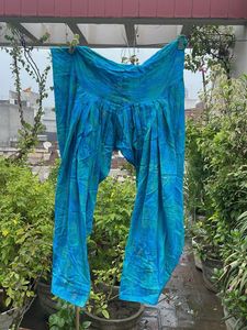 Vibrant Blue Ethnic Salwar Pants