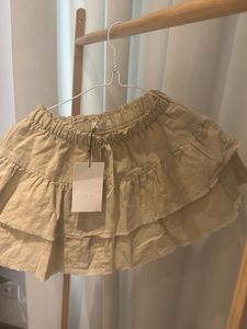 Zara Beige Tiered Ruffle Mini Skirt | Girls 9–10 Y