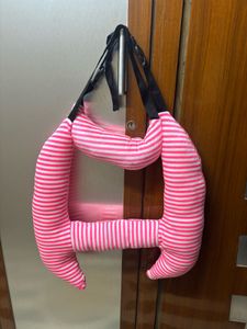 Cute Pink Striped Baby Carrier