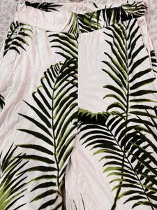H&amp;M Palm Print Casual Trousers