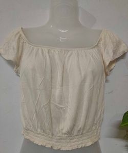 Off-Shoulder Off-White Top