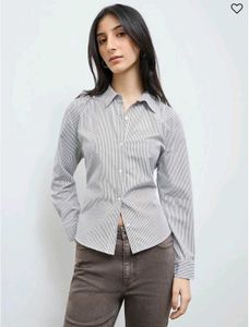 NOUN(Westside)classic Striped Button-Up Shirt