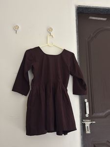 Chic Brown A-Line top