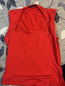 bonkers  Vibrant Red Sleeveless To