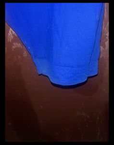 Blue Semi Patiyala Salwar