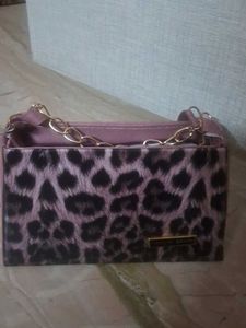Chic Leopard Print Chain Clutch Bag