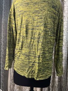 Lime Green Marled Long Sleeve Top