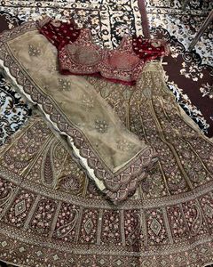 Semi stitched Bridal Lehenga