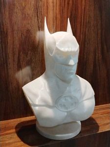 Batman Bust Figurine 3d printed in marble
