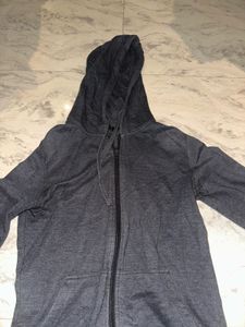 Cozy Grey Zip-Up Hoodie
