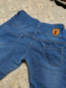 Blue High Waist Skinny Jeans