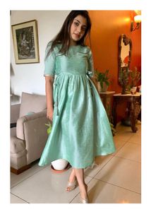 SAAKI BRAND New Green Flared Dress