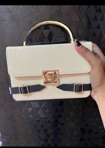 Chic White &amp; Black Shoulder Bag new wdtag