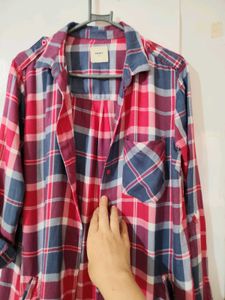 Chic Plaid Longline Shirt