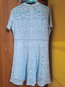 FabAlley Women's Lace Skater Mini Casual Dress (Si