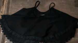 Harpa Black Aesthetic Flowy Top 🖤