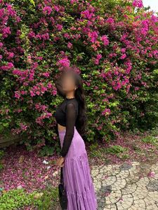 Bohemian Purple tiered skirt