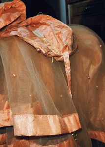 peach lehenga