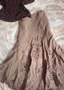 Boho Embroidered Maxi Skirt