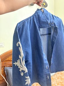 Embroidered Denim Shirt