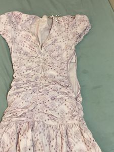 Zara Women's Schiffili embroidered lavender Dress