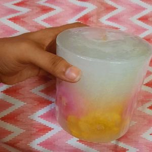 Floral Encased Candle