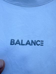 💯 og topten  White "BALANCE" T-Shirt