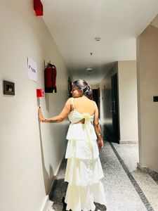 Elegant Tiered White Maxi Dress