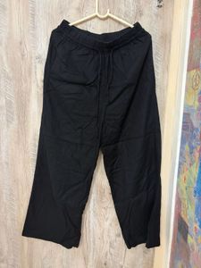 Black Wide Leg linen Pants