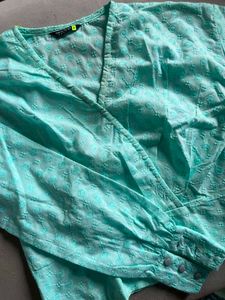 Embroidered Cotton blouse/top