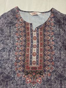 BIBA satin desi Print Kurta