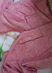 SPARKILING PINK PARTY SAREE + FREE GIFT!!!