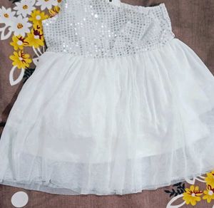 Sparkly White Tulle Frock