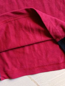 Red &amp; Navy Blue Polo T-Shirt