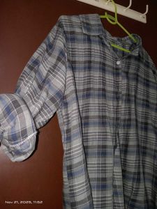 Plaid Flannel Shirt oversized