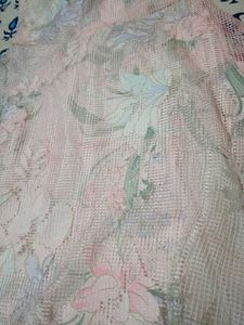 Floral Print Lace Overlay Dress